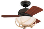 24" Antler Ceiling Fan w/ Light