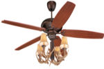 60" Antler Ceiling Fan w/ 4-Light Kit