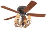 Hugger Antler Ceiling Fan