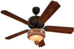 52" Western Ceiling Fan w/ Light