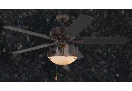 Rustic Ceiling Fan 52 inch w/ Yukon Light Kit