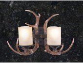 Cast Antler Bathroom 2-Light Vanity Wall Light