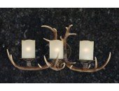 Cast Antler Bathroom 3-Light Vanity Light Black Walnut