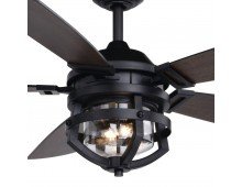 Farmhouse Modern 54 inch Ceiling Fan Matte Black