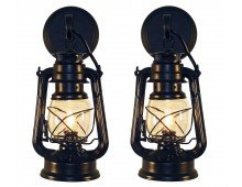 Small Black Lantern Wall Sconce (price is for 2 sconces)