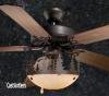 Rustic Ceiling Fan 52 inch w/ Yukon Light Kit