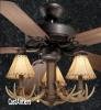 Rustic Ceiling Fan 52 inch w/ Antler Light Kit