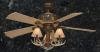 Rustic Faux 52 inch Antler Ceiling Fan