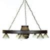 Downlight Western 42 inch Wagon Wheel Chandelier