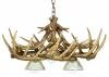 Whitetail 10 Cast Antler Chandelier w/ 3 Downlights