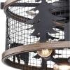 Wyoming Rustic Lodge Cage 21 inch Fan with Moose and Trees