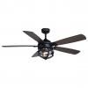 Farmhouse Modern 54 inch Ceiling Fan Matte Black