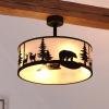 Deer/Bear/Pine Tree 20-in. W Ceiling Fan New Bronze